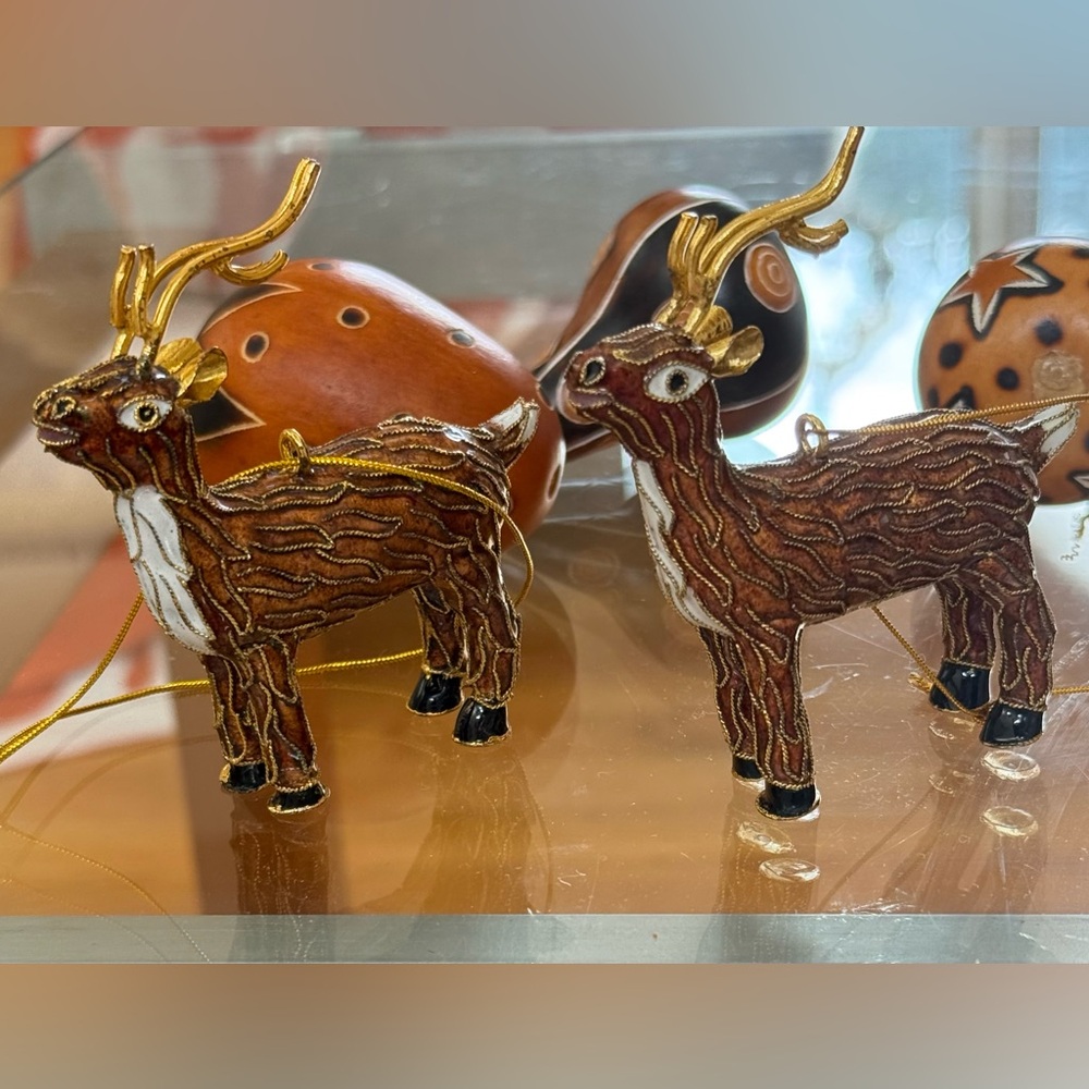 Pottery Barn Vintage Deer 🦌 Decor, Set of Two